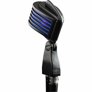 Heil Sound The Fin Dynamic Cardioid Microphone Black Body Blue LED Retro Style